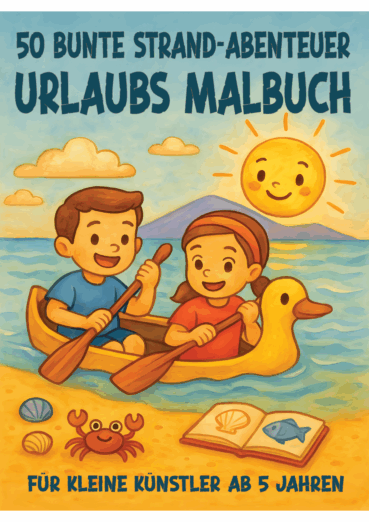 Meine 50 bunten Strandabenteuer / Das große Urlaubs-Malbuch für Kinder ab 5 Jahren