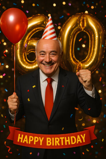 Rede zum 60. Geburtstag eines Mannes - festlich