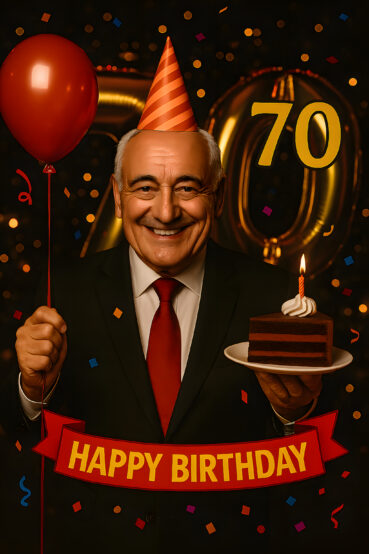 Rede zum 70. Geburtstag eines Mannes - festlich
