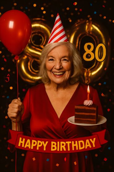 Rede zum 80. Geburtstag einer Frau - festlich