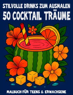 Cocktail Träume – 50 stilvolle Drinks zum Ausmalen für Erwachsene